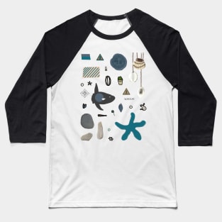 Dark Nautical Aesthetic Baseball T-Shirt